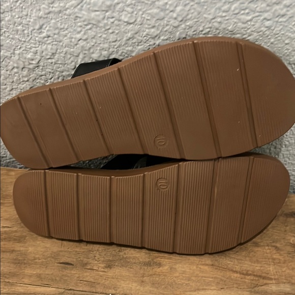 Corkys Black and Tan Floral Sandals size 10 So Delish NEW - Picture 5 of 6